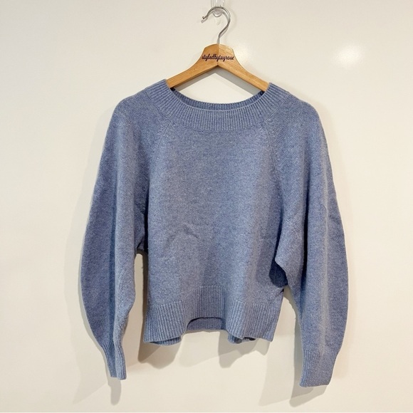 Vince Raglan Dolman Long Sleeve Wool Cashmere Blend Sweater - Picture 6 of 13